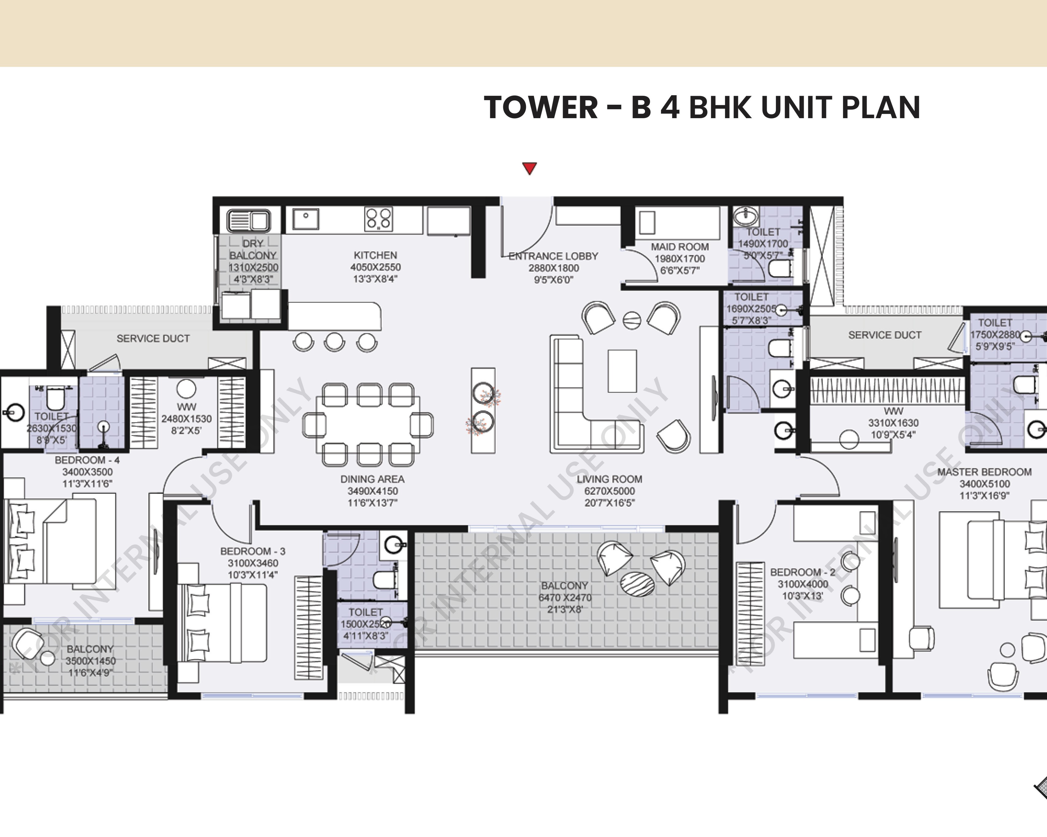 4 BHK Plan